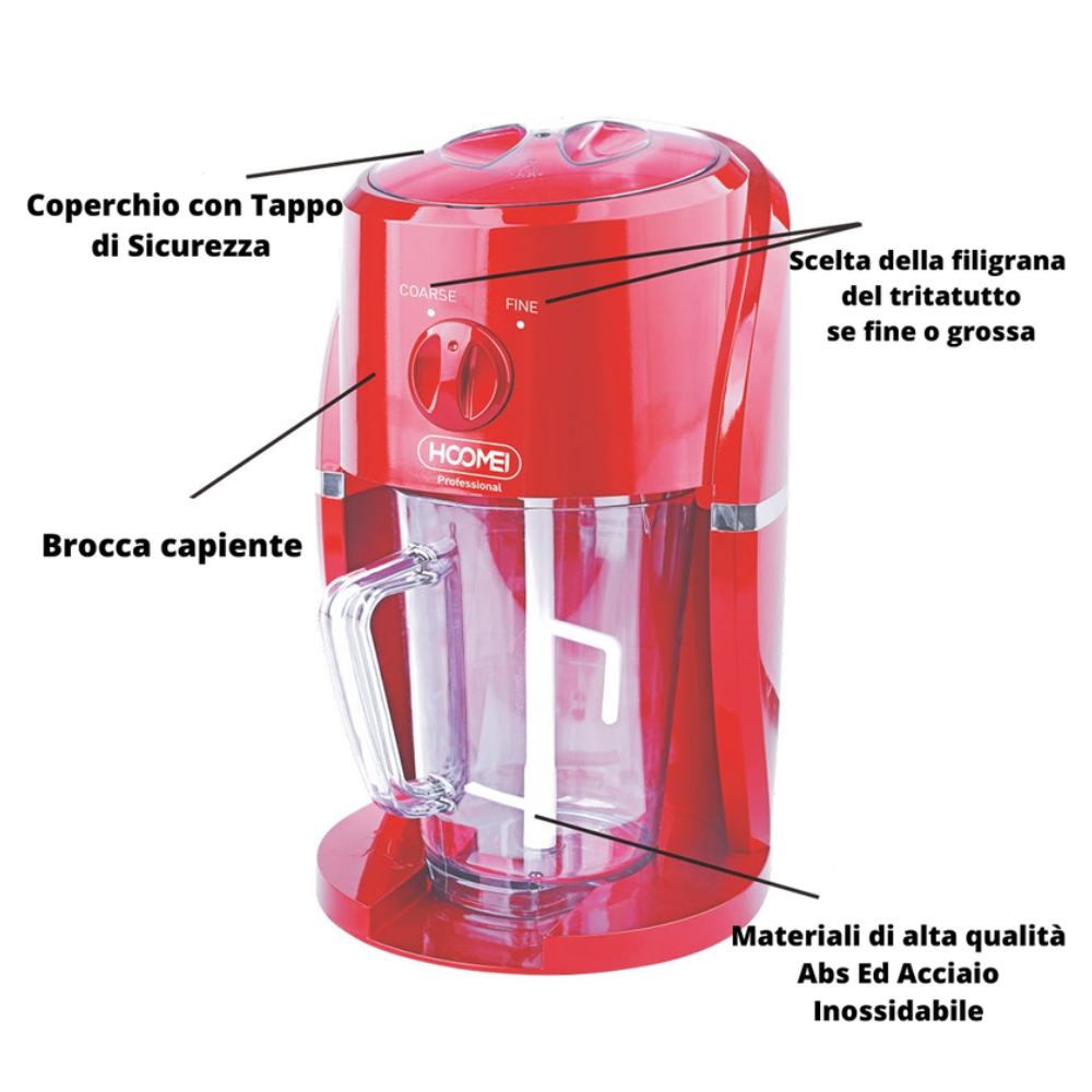 Tritaghiaccio Lame Acciaio Contenitore Cubetti Cocktail Drink Frullati - immagine 4
