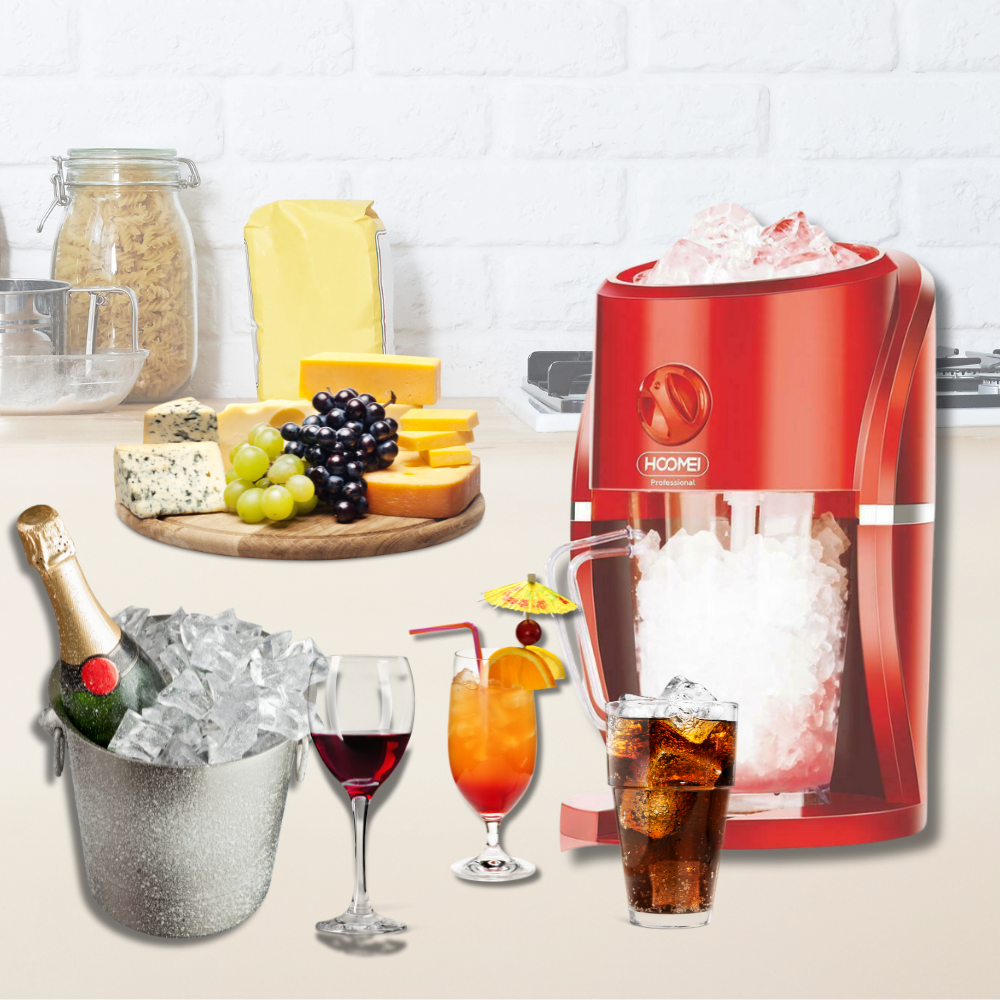 Tritaghiaccio Lame Acciaio Contenitore Cubetti Cocktail Drink Frullati - immagine 5