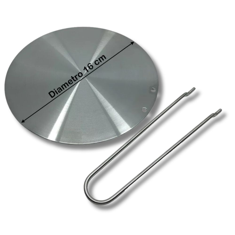 Piastra Adattatore 16cm Induzione Acciaio Inox Universale Alta Qualità - immagine 4