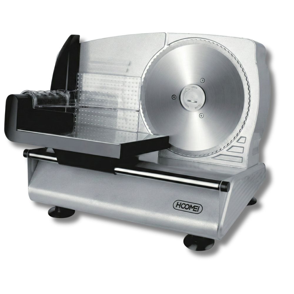 Affettatrice in Acciaio 120W Lama Regolabile 19CM Affetta salumi casa - immagine 2