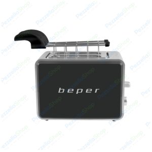 Tostapane 750W Beper con 2 Pinze 6 Livelli di Tostatura